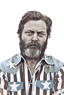 Nick Offerman plays Ron Swanson on Parks And Recreation